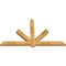 Ekena Millwork Kennewick Rough Sawn Timber Gable Bracket, Western Red Cedar, 96"W x 56"H x 4"D x 6"F, 14/12 Pitch GBW096X56X0406KEN00RWR - alternate 3